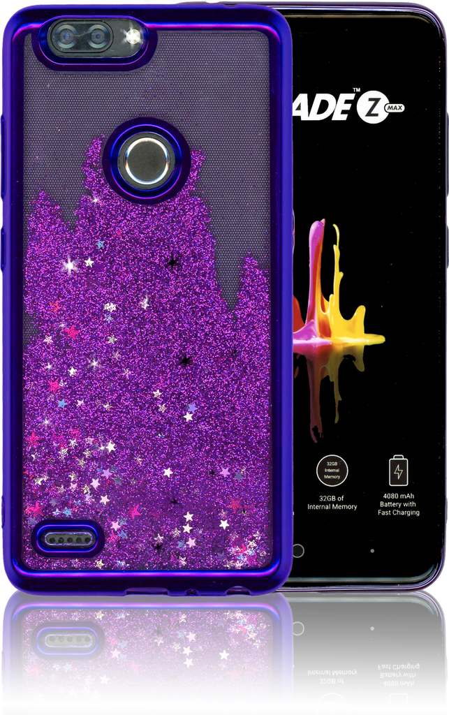 Zte Blade Mm Electroplated Water Glitter Case With - Mobile Phone Case (643x1024), Png Download