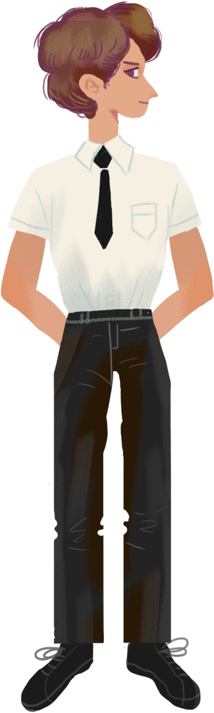 Character Boy Suit Bow Tie Png And Psd - Standing (2000x2000), Png Download