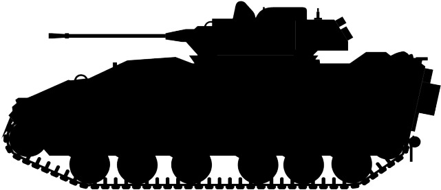Military Clipart Army Tank - World War 1 Tank Silhouette (640x480), Png Download