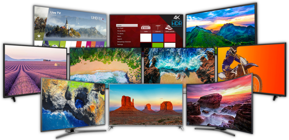 New Tv Collage - Collage (1000x485), Png Download