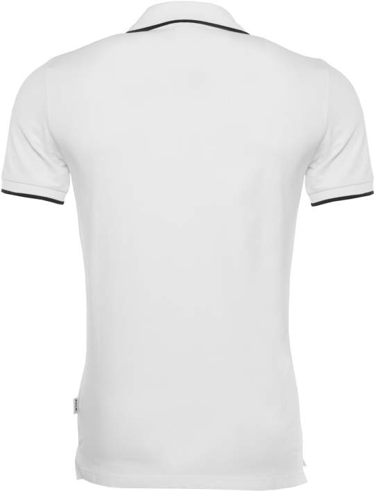 Brand Metal Logo Polo Shirt White Back - Polo Shirt White Back (800x800), Png Download