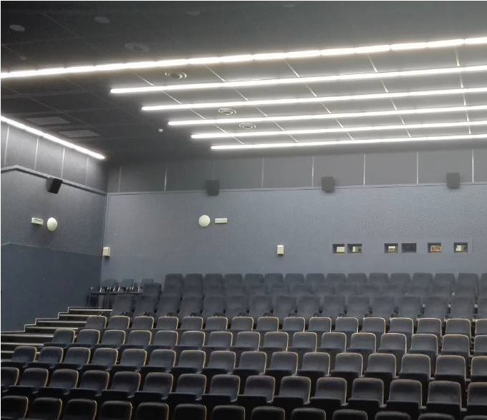 The Lighting Solution For Cinema Dispose Of More Than - Auditorium (1100x588), Png Download