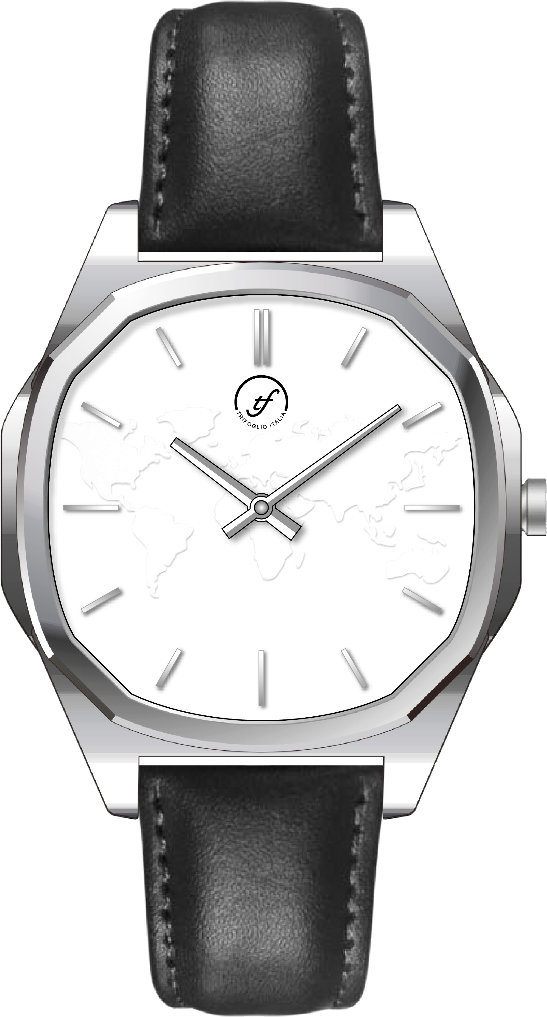 Trifoglio Voyager Quartz Watch Vy111sswh White Water - Frederique Constant Fc 303ms5b6 (2165x3543), Png Download