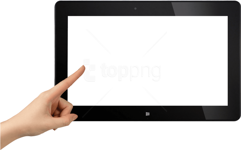 Free Png Finger Touch Tablet Png Images Transparent - Tablet Png (850x531), Png Download
