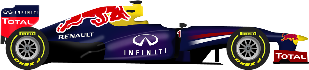 Race Car Clipart Grand Prix Car - Red Bull Formula 1 Png (1132x288), Png Download