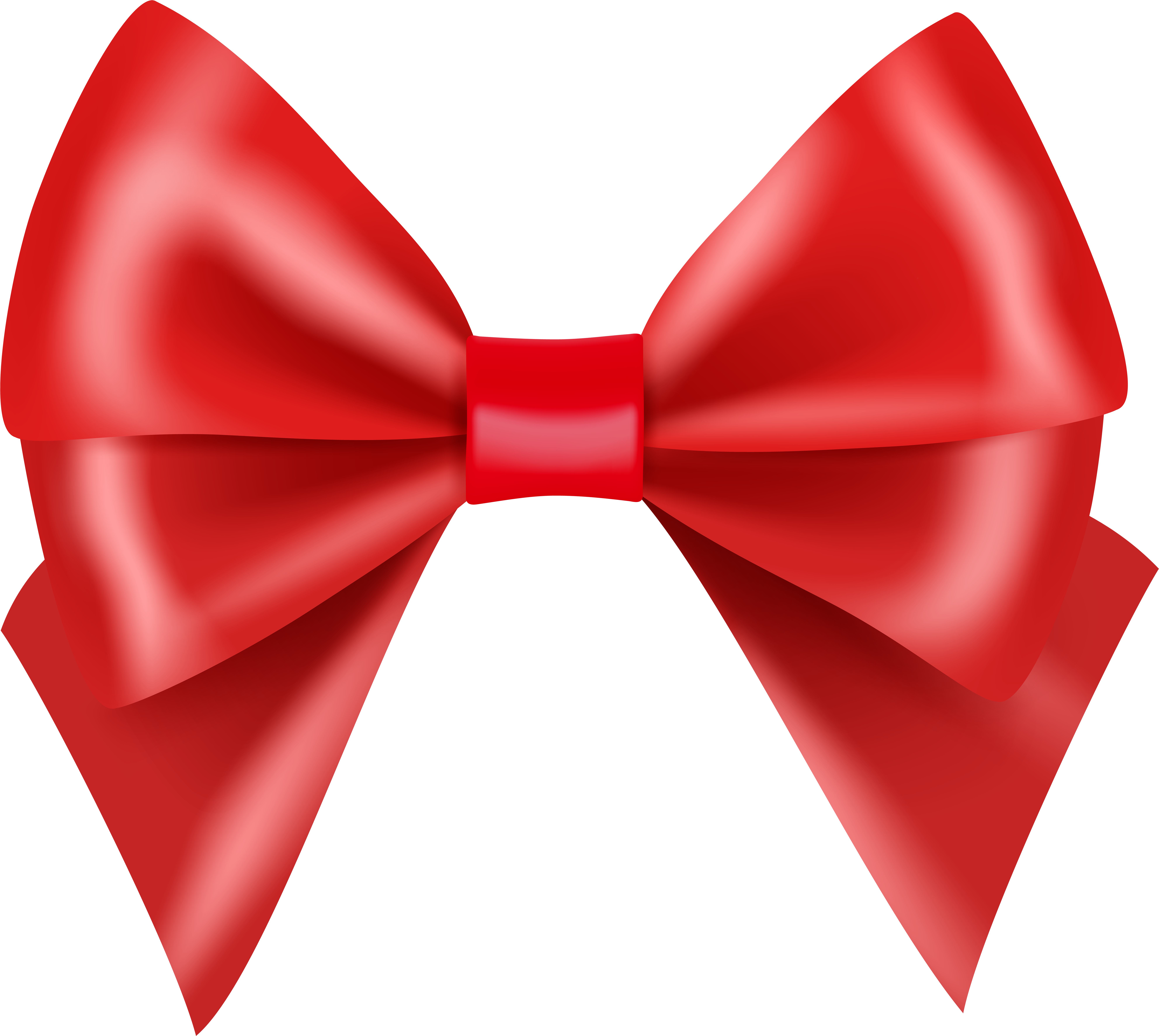 Red Bow Large Transparent Image (8000x7179), Png Download
