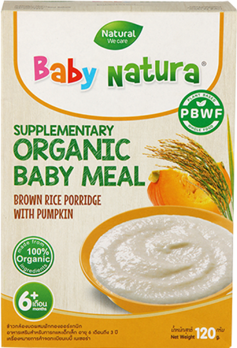 Baby Natura Organic Baby Meal Brown Rice Porridge With - Baby Natura (700x700), Png Download