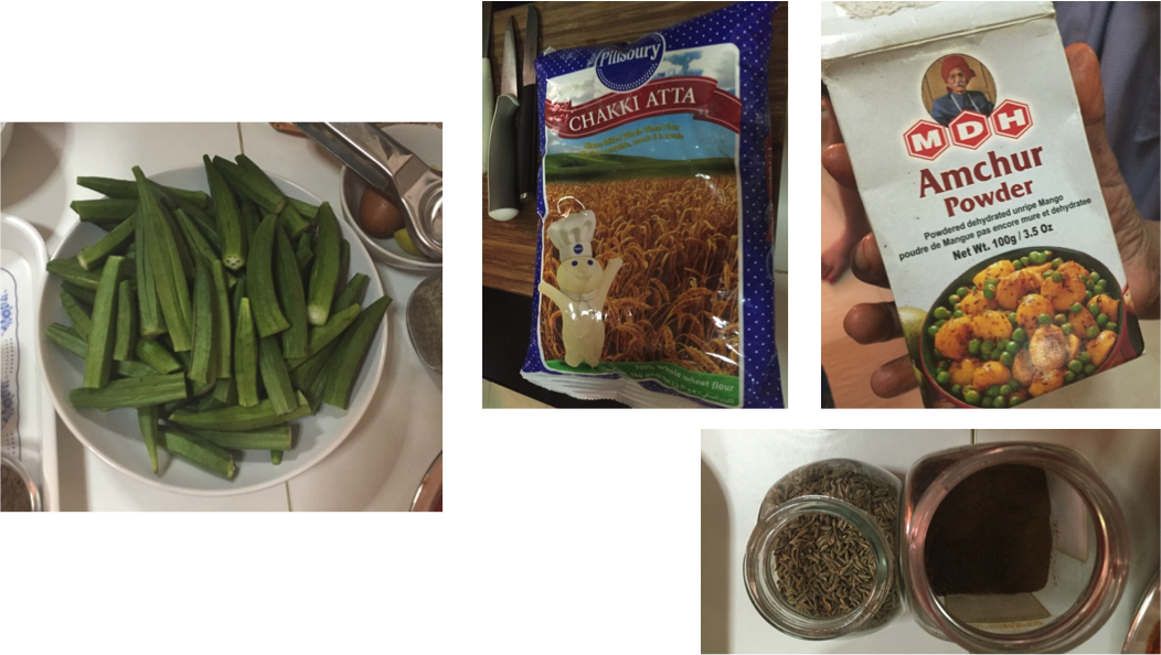 Indian Stuffed Okra - Green Bean (1052x594), Png Download