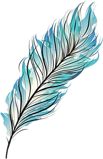 Blue Feather Clip Art (336x520), Png Download