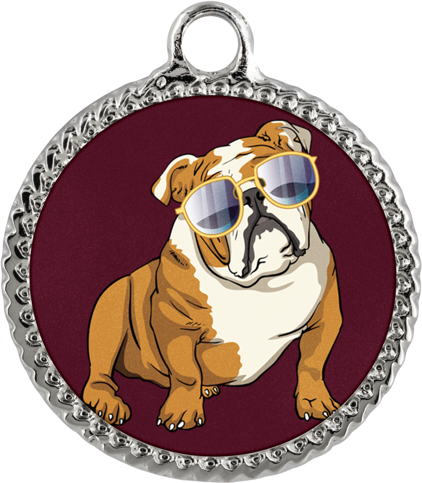 Bulldog Sunglasses Funny Bracelet, Gifts For Dog Puppy - Dog (1024x1024), Png Download