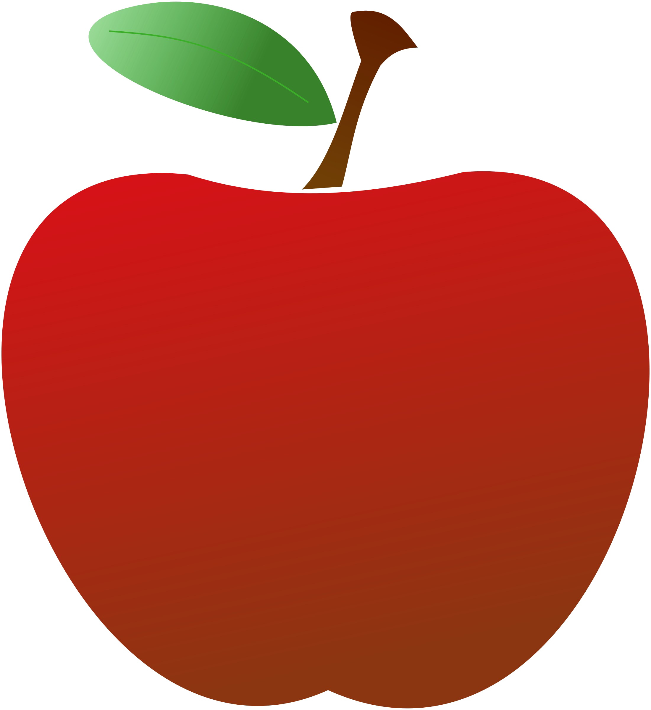 Apple Clipart Transparent Background (2201x2400), Png Download