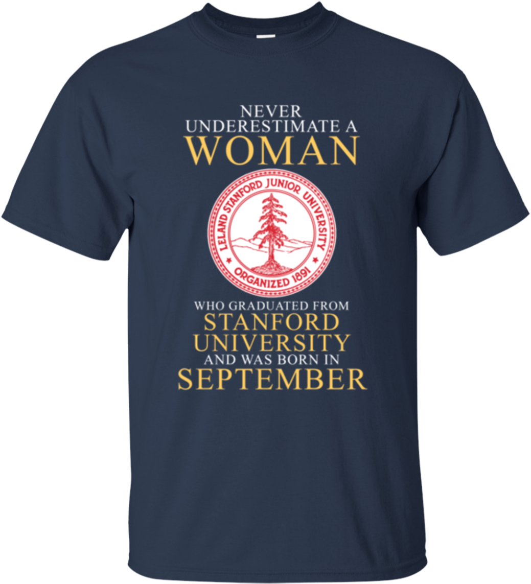 Woman T Shirts Graduated From Stanford University Born - Active Shirt (1155x1155), Png Download