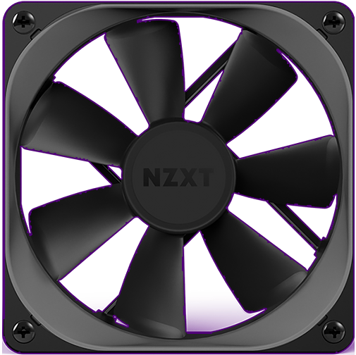 Liquid Cooling Fans - Ventilateur Nzxt (670x503), Png Download