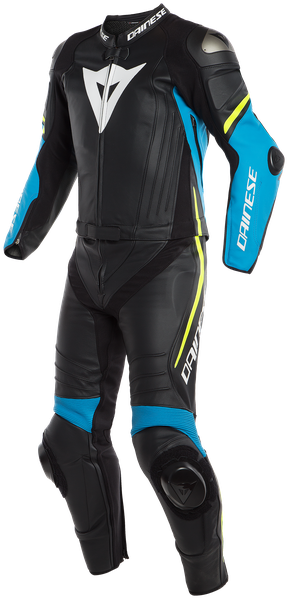 Dainese Laguna Seca 4 2pcs Suit Black/fire Blue/fluo - Laguna Seca 4 2pcs Suit (615x615), Png Download