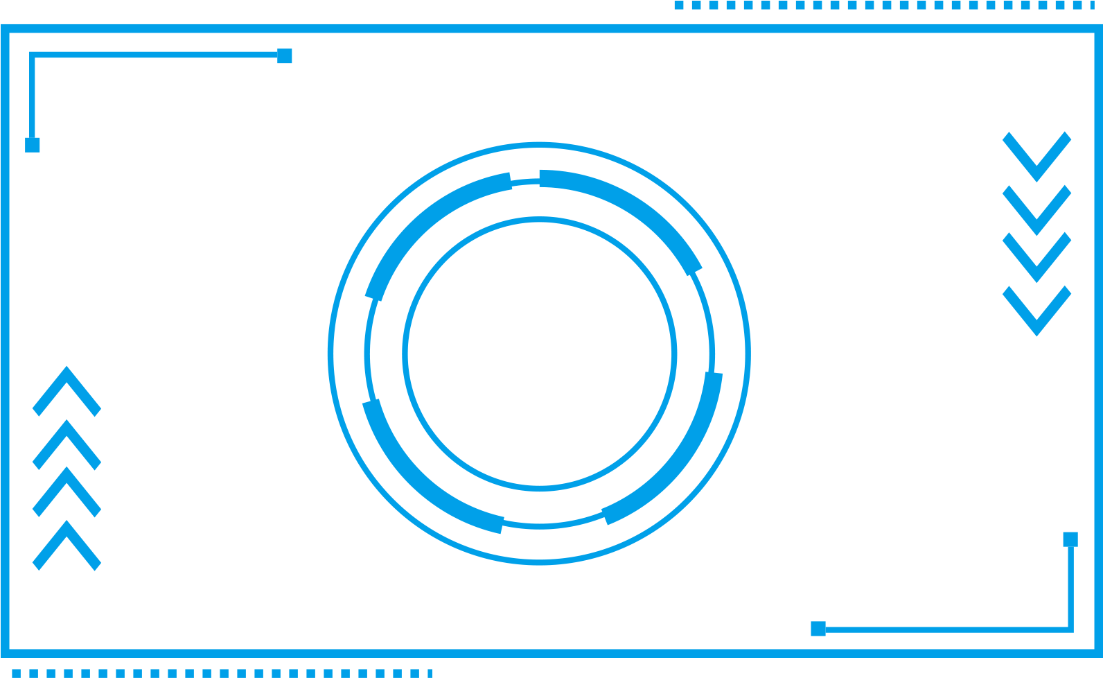 Tech Border Blue Futuristic Square Png And Psd Circle Full Size Png Download Seekpng