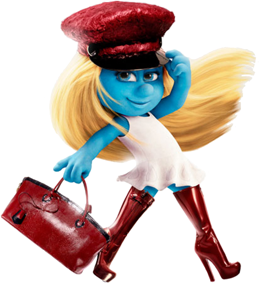 Smurfette Sticker - Naughty Smurfette (1024x1024), Png Download