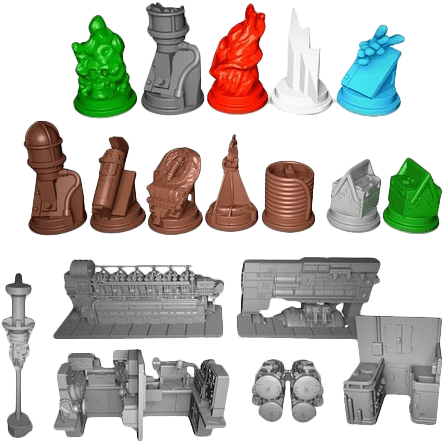 U Boot The Board Game All Resin Pack - U Boot Board Game (709x709), Png Download