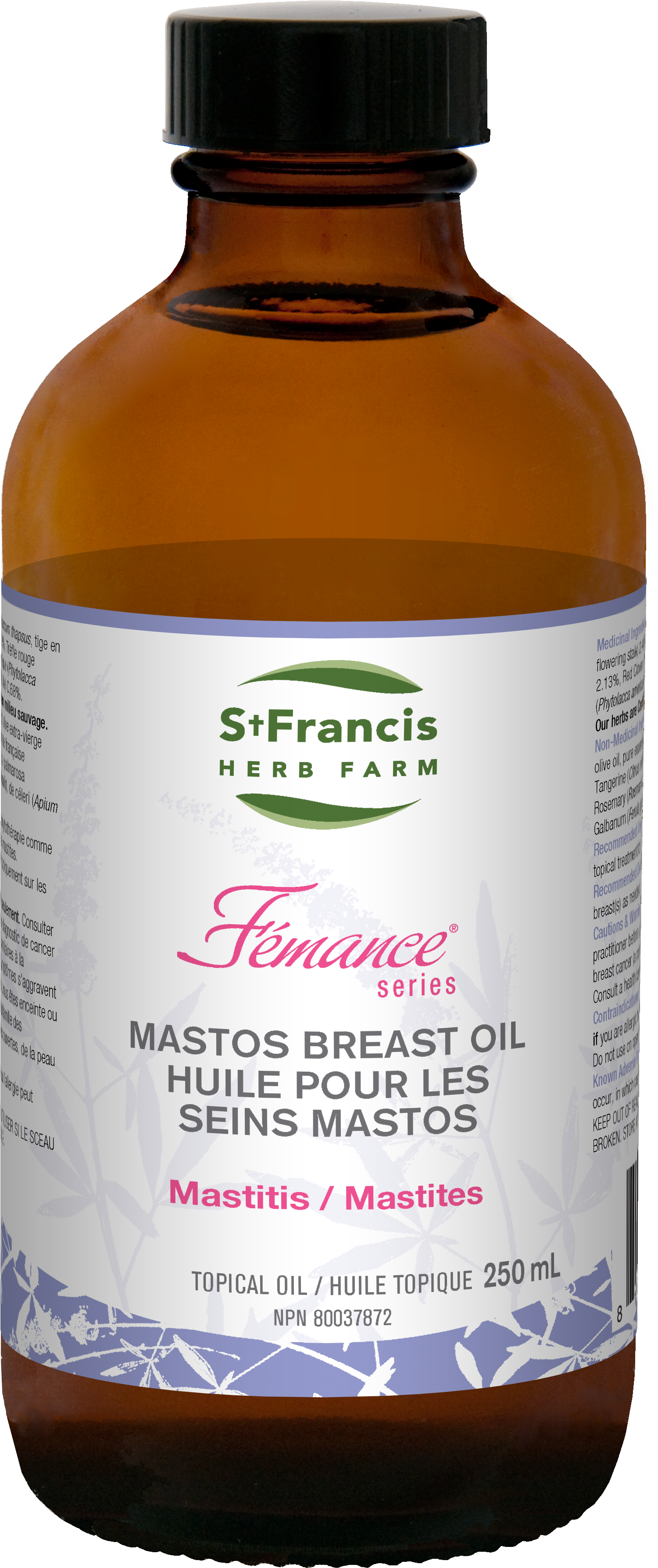 Vegetarian - St Francis Mastos Breast Oil (1650x3675), Png Download