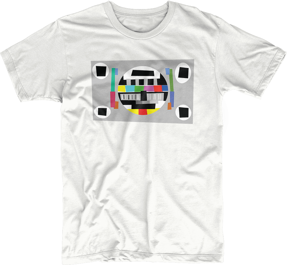 Retro Test Pattern T-shirt - Retro Souvenir T Shirt (1000x924), Png Download