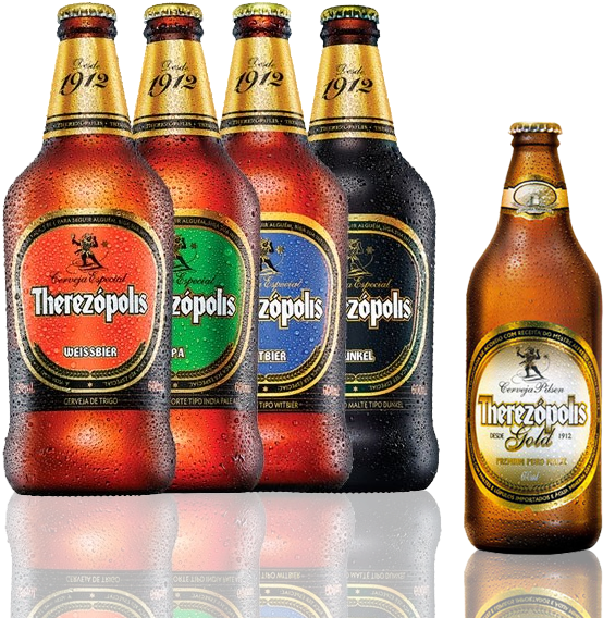 Kit 4 Cervejas Therezópolis 600ml Sortidas - Therezópolis Gold (600x600), Png Download