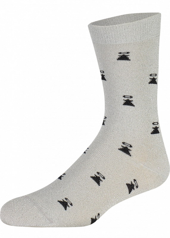 Women Glitter Dress Grey - Sock (571x800), Png Download