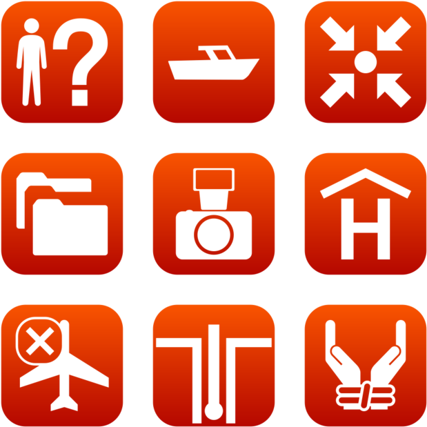 Ocha Inv Icon In Style Simple Red Gradient (660x660), Png Download