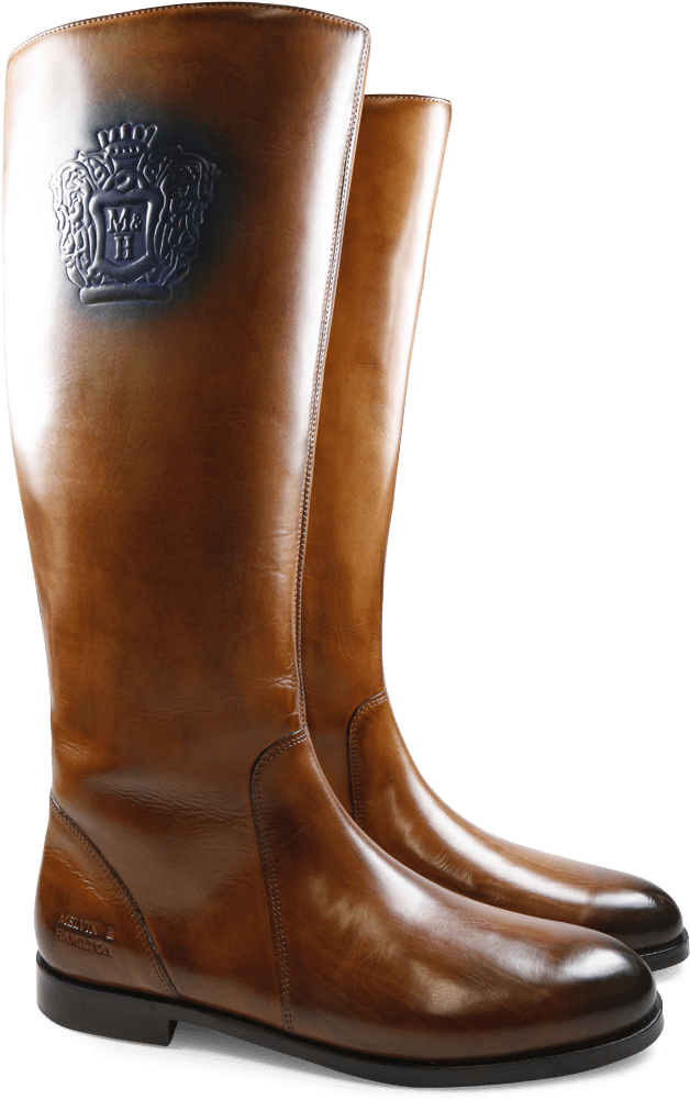 Boots Susan 7 Crust Tan Crown Electric Blue Hrs (1024x1024), Png Download