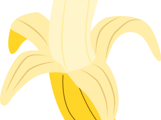Banana Clipart Peeled Banana - Illustration (640x480), Png Download
