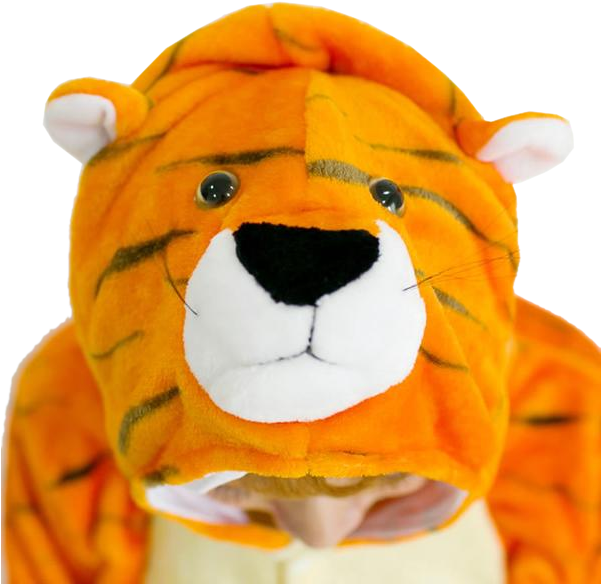 Fancy Adult Tiger Onesies - Pajamas (600x600), Png Download