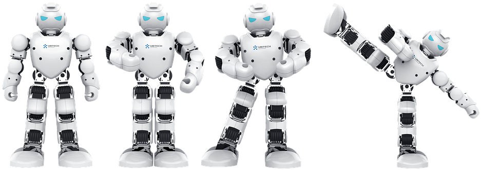 Robot, Isolated, Action Figure, White - Ubtech Humanoid Robot Alpha 1s (944x340), Png Download