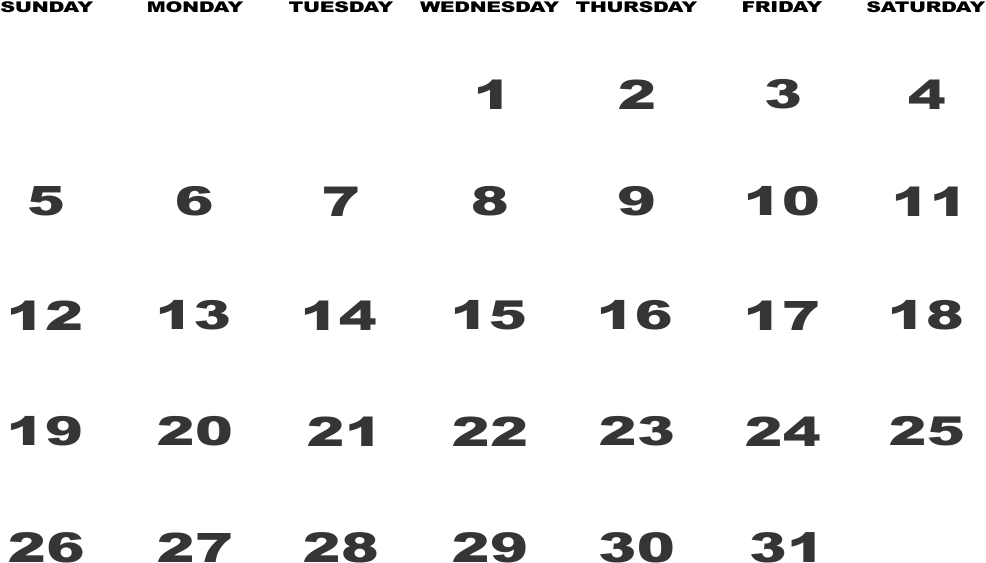Free Personalized Calendar - Number (1000x578), Png Download