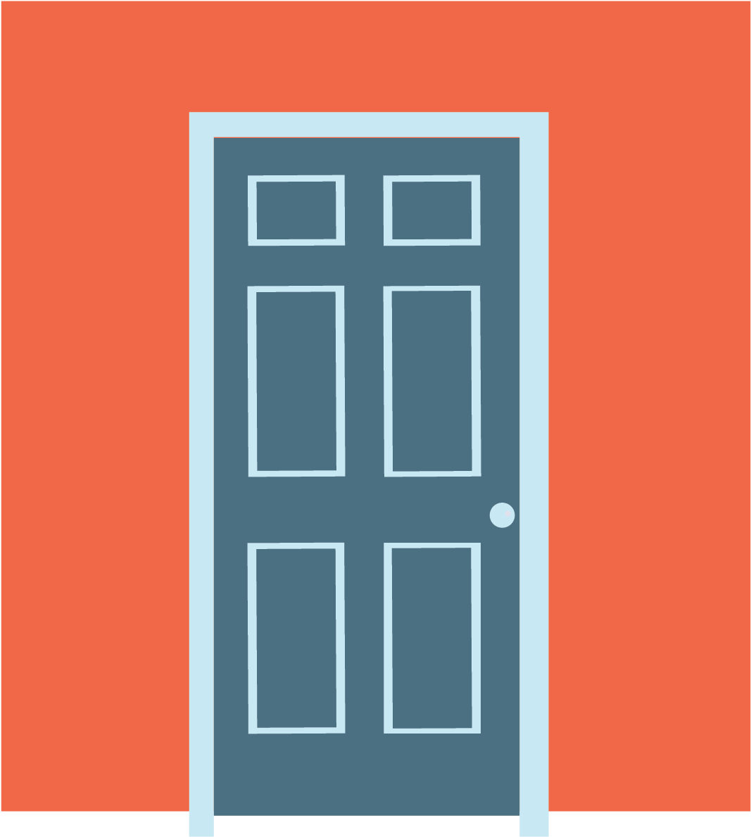 Door Clipart Door Monitor - Home Door (1500x1500), Png Download
