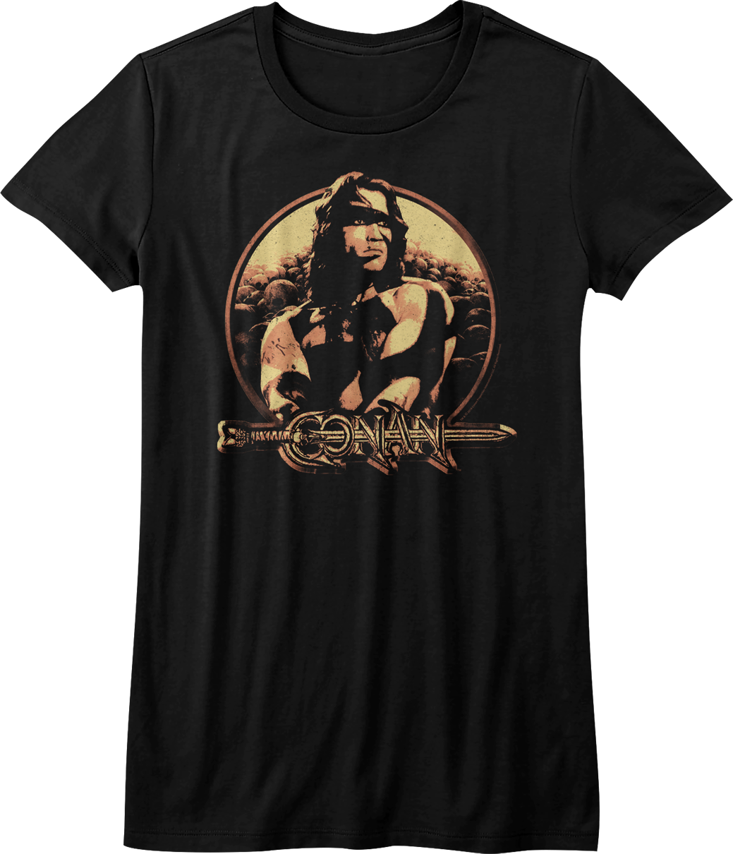Junior Distressed Conan The Barbarian Shirt - T-shirt (1039x1210), Png Download