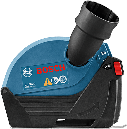 Ga50uc 5 In - Angle Grinder With Vacuum Attachment (500x700), Png Download