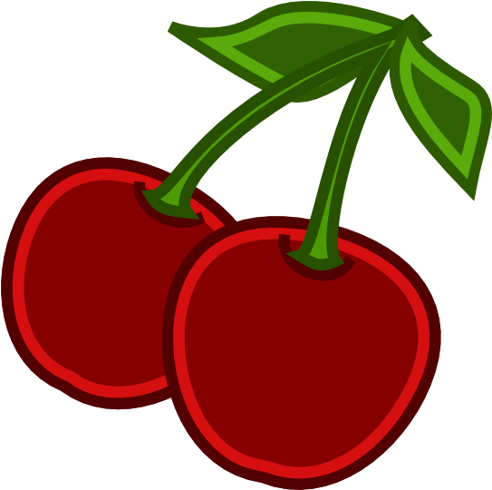 Cartoon Cherries (570x595), Png Download