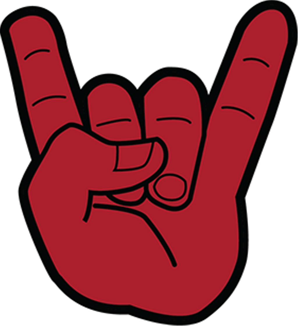 #hand #rockstar #freetoedit - Rockstar Hand Sign Png (1024x1119), Png Download