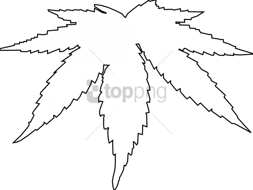 Download White Marijuana Leaf Vector Png Images Background - Black And White Weed Cover (850x639), Png Download