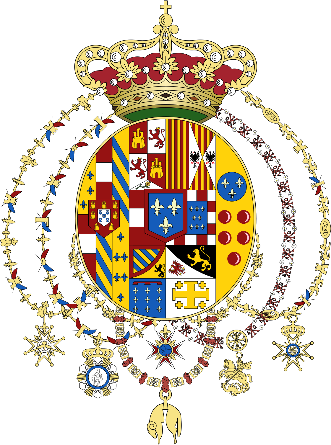 Flag Of Two Sicilies (1200x1582), Png Download