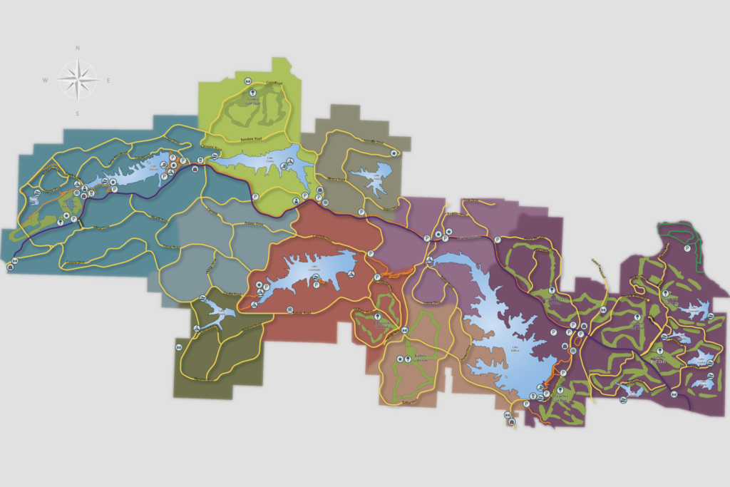 West Village Cortez Highlands Village Center East Village - Map (1024x683), Png Download