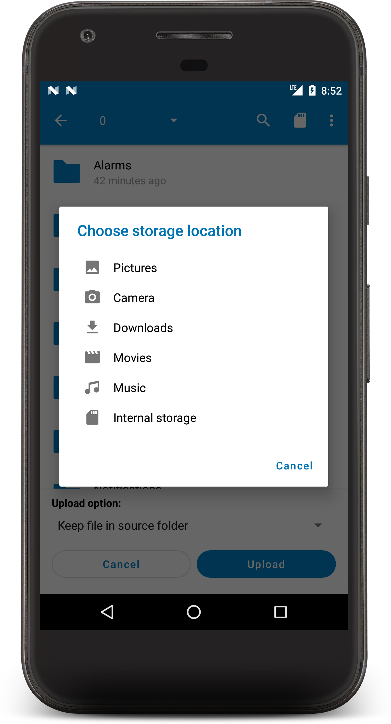 Location Picker Lets You Choose Storage Location - Nextcloud End To End Encryption (1370x2534), Png Download