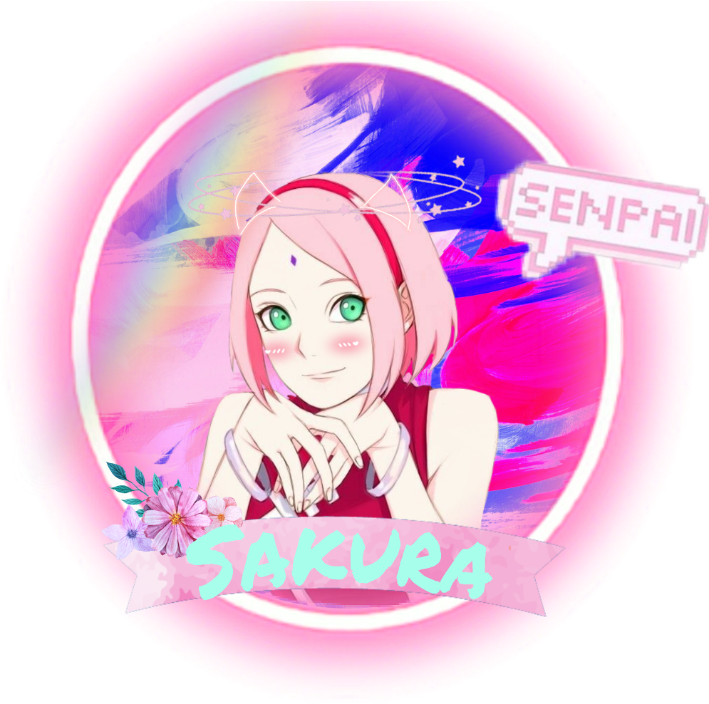 #sakura #haruno #kawaii - Girl (1024x1024), Png Download