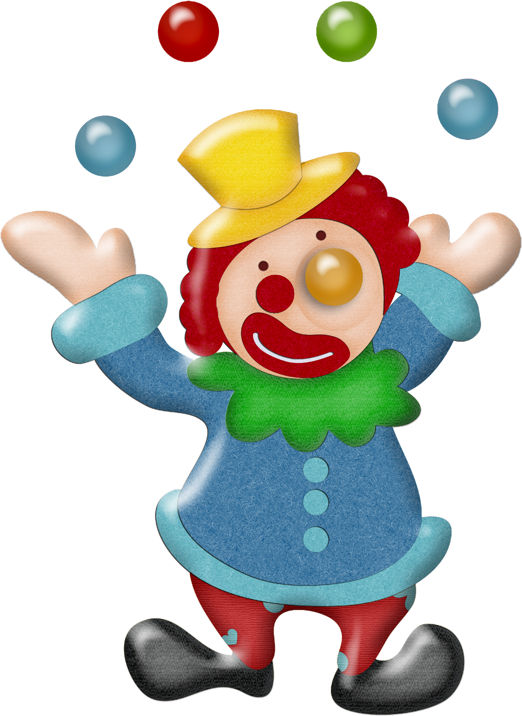 Clipart Snowman Hot Chocolate - Personajes Del Circo Payaso (2167x2800), Png Download