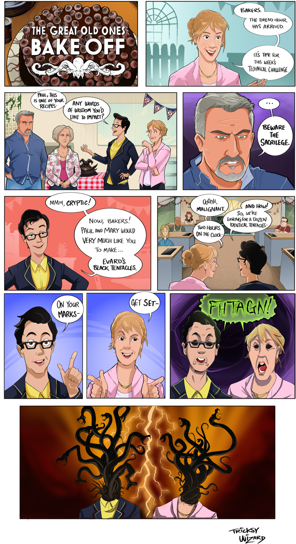 The Great Old Ones Bake Off - Comics (1000x1814), Png Download
