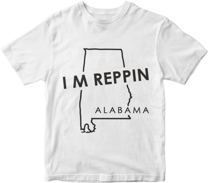 Alabama State Outline T-shirt - Active Shirt (690x690), Png Download