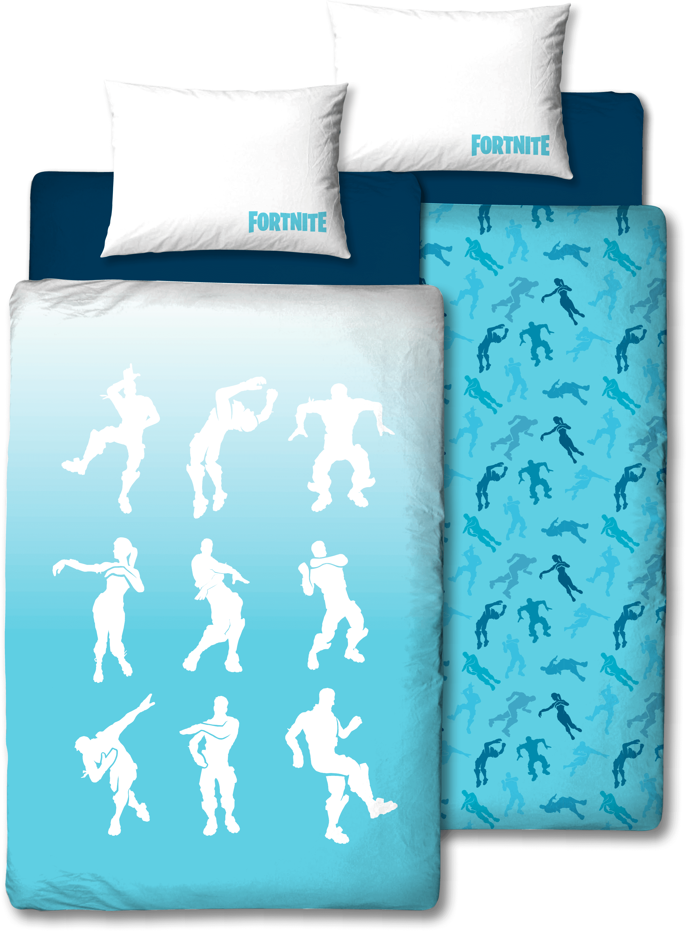 Single Fortnite Duvet Reversible One Side Showing A - Twin Fortnite Bedding (2777x3519), Png Download