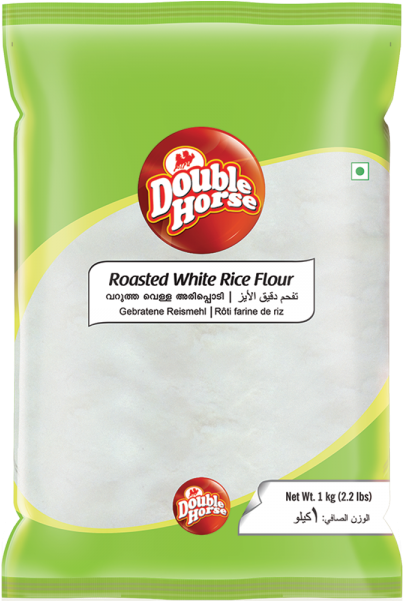 Double Horse Roasted White Rice Flour 1kg - 1 Kg Of White Rice (600x600), Png Download