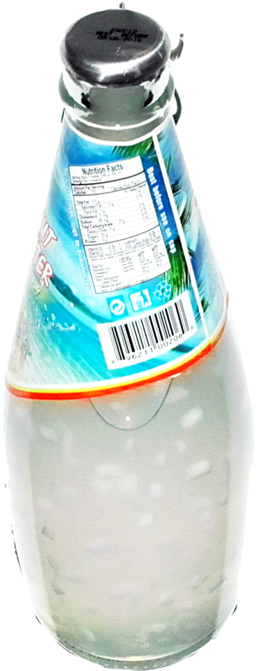 De Mi Pais Coconut Water - Glass Bottle (951x1024), Png Download