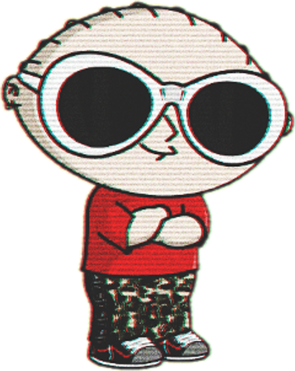 Stewie Sticker - Stewie Supreme (1024x1289), Png Download