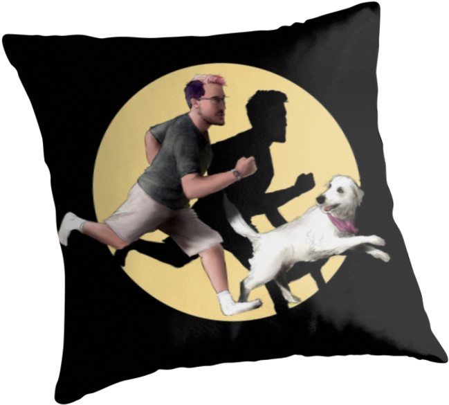 "markiplier And Chica Tintin Style " Throw Pillows - Markiplier And Chica Fan Art (875x875), Png Download