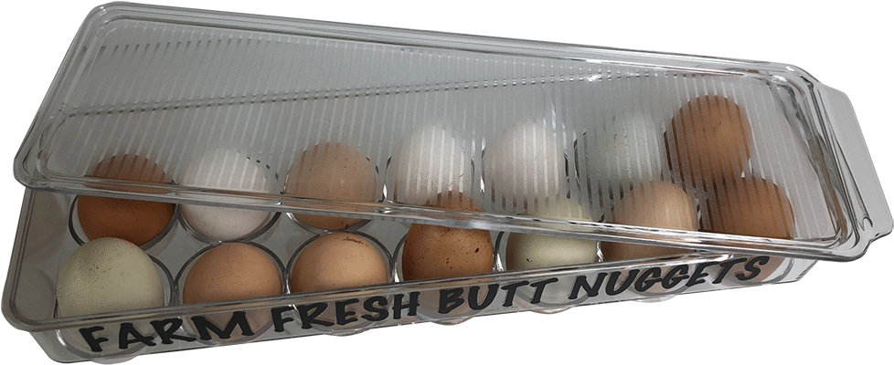 Egg Holder, Farm Fresh Butt Nuggets - Picnic Basket (1000x1000), Png Download